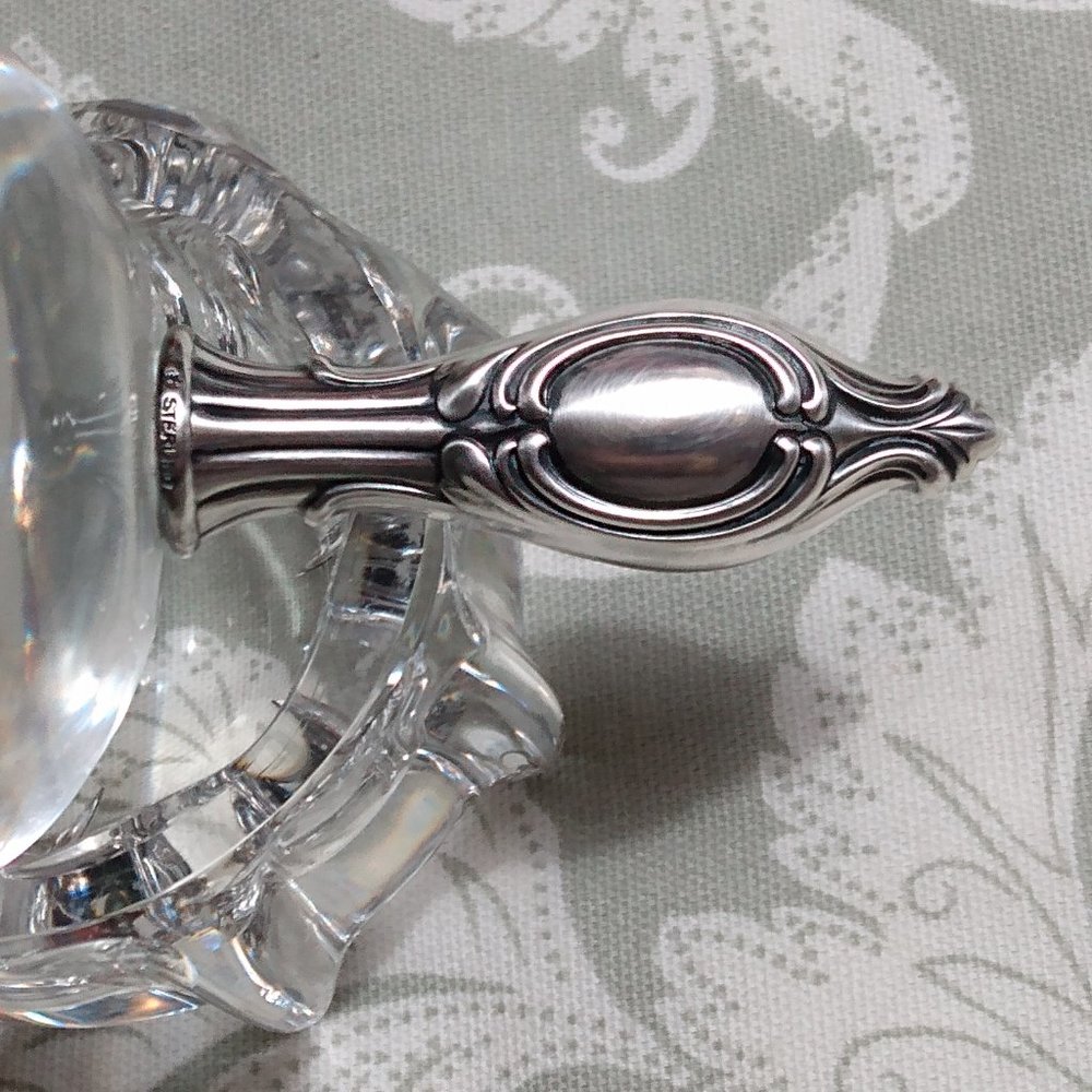 International Sterling Crystal Vanity Jar - Picture 7 of 14
